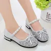 Sneakers Girls prinsesschoenen Girls Crystal Shoes Children's Shoes Hoge Heel Baby Softsleed kinderschoenen Babyschoenen Meisjes 230223