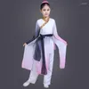 Abbigliamento da palcoscenico Costume da danza popolare cinese Bambino Yangko Cotsume Abbigliamento orientale per fan Ombrello Ballerino Abito etnico 90