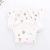 10st. Partihandel Baby ￥teranv￤ndbar bl￶jor Tygbl￶ja Nappy Washable Toddler Girl Boys Waterproof Cotton Training Pants Underwear