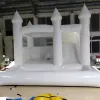 White Bounce House With Slide gonflable Bouncy Castle Combo wedding jumper Bouncer Moonwalks jumping For Kids Les audits commerciaux pour enfants incluent un bateau sans ventilateur