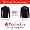Men's Polos Custom Long Sleeve polo shirt men Add Your Own Text Picture on Your Personalized Customized Tee polo shirt 230223