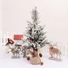 ديكورات عيد الميلاد مصطنعة PE الصنوبر مخروط 1.2 متر السقوط شجرة الثلج الحلي الصغيرة التي تتدفق