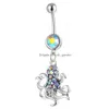 Navel Bell Button Rings D0778 Wings Ring Clear Color Drop Delivery Jewelry Body Dhgarden Dheff