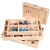 Jewelry Pouches 6/12 Grids Stackable Wood Display Tray Bangle Holder Organizer Ring For Store Bracelet Storage Stand