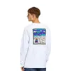 Mens camiseta da primavera no verão colorido camisetas mulheres manga longa Casual ao ar livre Fish Fish Series impressão de impressão Tamanho M-3xl