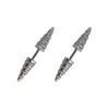 Stud Earrings BAECYT 2023 Fashion Titanium Stainless Steel Thread Screw Ornament Human Puncture Cool