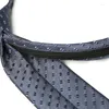 Bow Ties European męski krawat Modny Deep Blue Dot 8cm Tie