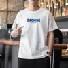 内部のゆるい服を着た短袖のTシャツ、夏のファッション、ソリッドカラーキャンディーの色半スリーブのTシャツ