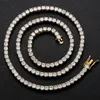 USA Stock Fine Jewelry Hip Hop 925 Sterling Silver VVS Moisanite Diamond Classic Tennis Chain Collier pour hommes femmes /