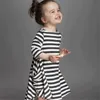 Girl's Dresses Teenager Girl's Summer Striped Milk Silk Fiber 23 Sleeve Loose Causal Dress Big Kids Sister Oufits Clothing For 1417 years Z0223