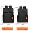 Rugzakzak hoogwaardige waterdichte waterdichte heren laptop backpack modemerk ontwerper Black voor zakelijke stedelijke man USB opladen 230223