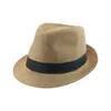 Hat Hats for Men Man Hat Male Fedoras Jazz Caps Panama Casual Formal Dress Stripe Solid White Khaki Fedoras Hat Sombrero Hombre