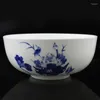 Kommen 7 inch Jingdezhen keramische ramen bowl vintage in-glazuur blauw en wit porselein noedel dumplings rijst servies mixen