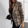 Trajes de mujer Lady Coat Elegante Blazer Lana Antiarrugas Práctico Super-suave Otoño