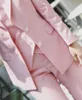Женские брюки с двумя частями модные дамы деловые сплошные цветные костюмы брюки по поясу женского женского розового пиджака жилет на комплект 230222