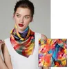 Foulard Femme 100 Soie Carré Châle Cheveux Wraps Foulard Multicolore 70