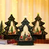 Christmas Decorations 2023 Creative Tree Music Box Rotatable Musical Toy For Wedding Home Decor Ornament Kids Gift