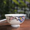 Kommen Jingdezhen keramische rijst huishouden Bot China Bowl kleine soep Goblet Noodle Praktisch servies