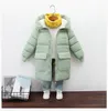 Jackets Winter 0-30 degrees thick warm hooded jacket 2-10year old boys girls windproof coat extended fashion casual children's wear 230222