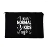 Sacs à cosmétiques I Was Normal 2 Kids Ago Organizer Bag Mom Life Print Fashion Women Makeup Storage For Traveling