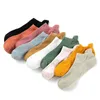 5PC Socken Strumpfwaren 5 Paar Männer Baumwolle Kurze Socken Crew Knöchel Hohe Qualität Atmungsaktive Sommer Frauen Kompression Lässige Weiche Einfarbige Socken für Männer Z0221