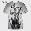 Men's T-Shirts Men's T Shirts 2023 Summer 3d T-shirt Men And Woman Retro Rock Guitarist Guitar Printing Shirt Men's Fashionable Cool Short Sleeve Top W0224