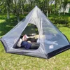 Tende e rifugi 360180160cm Tenda interna a piramide del Pentagono Tenda interna senza stelo in rete estiva per zaino in spalla Tenda da campeggio Teepee Tenda J230223