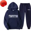 Men's Tracksuits Tracksuit Trend Hooded 2 Pieces Set Hoodie Sweatshirt Sweatpants Sportwear Jogging Outfit Trapstar for Spring Autumn 3XL Mens Clothing21