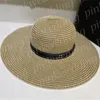 Sombrero de paja de diseñador para mujer Gorra de caballero de lujo Vacaciones de verano Sombrero de sol de ala ancha