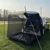 Tents and Shelters SUV Car Trunk Tent Selfdriving Tour Baecue Car Tail Extension Tent Sunshade Rainproof Travel Trunk Tent J230223