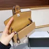 Bolsos de hombro de diseñador clásico, cadena de moda, cartera de marca de flores a cuadros, bolso de mano de cuero marrón Vintage para mujer, bolso de mujer