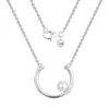 Chains Contemporary 925 Sterling Silver Chain Necklaces For Women White Freshwater Pearl Pendants Choker Jewellery Girls