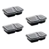 Dinnerware Sets 20 Pcs Take Out Containers Takeout Pans Disposable Storage Box Meal Prep