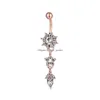 Navel Bell -knappringar D06842 3 Färger fina stilar Klar färg Belly Ring Piercing Body Jewlery 1.6x11x5/8 Drop Delivery J DHGARDEN DH1V2