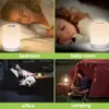 Topoch tragbare LED Camping Light Night Smart Nacht -Tischlampe Touch Control Dimmbare USB -wiederaufladbare Farben ändern RGB Lantern Lighting Nightlight für Kinder