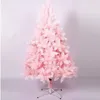 Decorações de Natal 1pcs 60-210cm Pink Tree PVC Artificial com stand shopping center el casa decoração