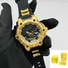 Wristwatches INVICTO Luminous Watch Black Dragon Stainless Steel Undefeated Relogios Masculinos Invincible Bolt For Drop