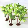 Flores decorativas Planta artificial Coco Miniatura Miniature Bonsai Craft Micro Landscape Party Diy Plantas falsas decoração de mesa