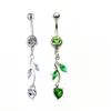 Navelklockknapp ringer D0798 Belly Ring Green Color Drop Leverans smycken Body Dhgarden Dhatw