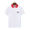 Polos masculinos 2023g designer listra p￳lo camisetas t camisetas de cobra p￳lo de p￳lo de p￳lo de p￳lo de rua de rua floral
