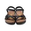 Luxury Slippers Designer Birkinstocks Sandals Summer Men and Women's Outerwear German Boken Women's Shoes Rio Summer Sandals Boken Flat-heeled Slippers with Cork