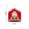 Chair Covers 1PC Non-woven Christmas Cover Decor For Santa Clau Snowman Home Table Dinner Back Year Xmas Party Supplies