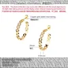 Pendientes de tuerca EYIKA moda Micro incrustaciones Zirconia cúbica gran círculo para mujeres empalme 8 forma pendiente cobre cristal CZ joyería