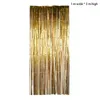 Cortina Shiny Tassel Door Party Backdrop String Window Divider Divisor Decorações de casamento para casa