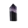 Interior Decorations Car Decoration Colorful Wand Point Stone Handmade Natural Fluorite Quartz Crystal Healing Accessories Auto