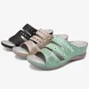 65 Sommer Frauen Pantoffeln Sandalen Mode Keile Offene Out -Plattform Vintage Zapatos de Mujer Sapatos Femininos Flip Flop 5