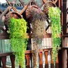 장식용 꽃 5 머리 인공 식물 등나무 열대 정글 나무 포도 나무 가짜 벽 교수형 아이비 플라스틱 꽃 가정 실내