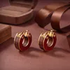 BOTIEGA circular Earrings designer Studs dangle for woman Gold plated 18K highest counter quality classic style Never fade exquisite gift 009