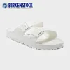 Pantoufles de luxe Designer Birkinstocks Sandales Bucken Chaussures Double-bouton Eva Sandale Imperméable Anti-dérapant Ultra-léger Plage Pantoufles Arizona