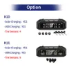 E-ACE K10 Solar TPMS Autoreifendruck-Alarmüberwachungssystem Reifentemperatur-Digitalanzeige Auto-Sicherheitsalarmsysteme mit 6 Sensoren